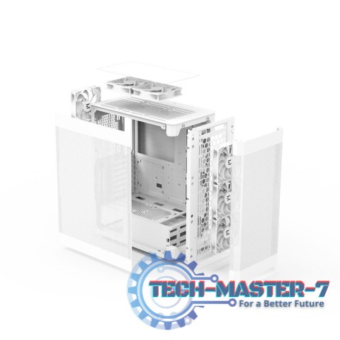 Obudowa I4 ATX Mid Tower PC Case 6 wentylatorów Biała Obudowa I4 ATX Mid Tower PC Case 6 wentylatorów Biała