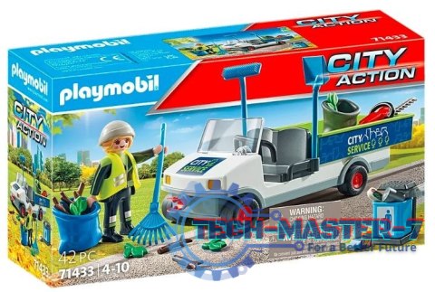Zestaw z figurkami City Action 71433 Sprzątanie miasta samochodem elektryczny