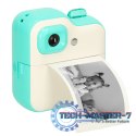 Aparat fotograficzny natychmiastowy drukarka termiczna + wkłady karta 32GB zielony