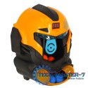 Gra zręcznościowa robot kask strzelanie do celu pistolet kulki celownik