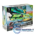 Motorówka zdalnie sterowana RC REVOLT Q7 Illuminator Szybka Łódź 20km/h Zasięg 150m 2.4GHz Silnik Chłodzony Wodą LED Auto-Reset