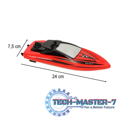 Motorówka zdalnie sterowana RC REVOLT Q5 Galaxy Szybka Łódź 8km/h 2.4GHz Zasięg 50m Wodoodporna Motorówka zdalnie sterowana RC REVOLT Q5 Galaxy Szybka Łódź 8km/h 2.4GHz Zasięg 50m Wodoodporna