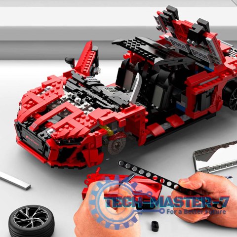 Samochód Rastar 93800 AUDI R8 Spyder 1:14 klocki 1440 el. Samochód Rastar 93800 AUDI R8 Spyder 1:14 klocki 1440 el.