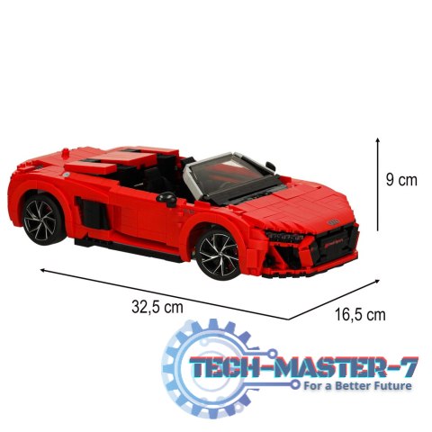Samochód Rastar 93800 AUDI R8 Spyder 1:14 klocki 1440 el. Samochód Rastar 93800 AUDI R8 Spyder 1:14 klocki 1440 el.