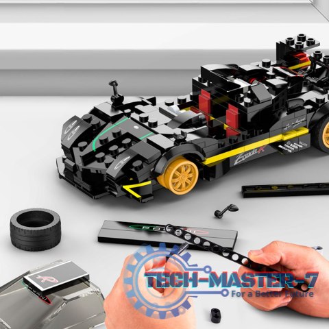 Samochód Rastar 93900-B Pagani Zonda R 1:28 klocki 387el. Samochód Rastar 93900-B Pagani Zonda R 1:28 klocki 387el.