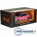Samochód zdalnie sterowany Rastar 78000 Volkswagen Beetle 1:14 różowy