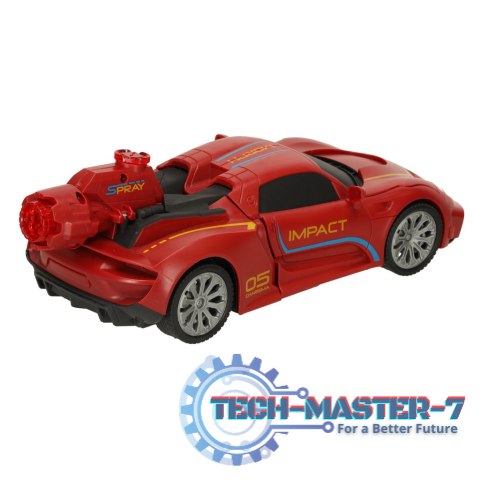 Robot zdalnie sterowany RC REVOLT Auto Sportowe 2w1 Przekształca się w Robota 2.4GHz Para LED Dźwięk Robot zdalnie sterowany RC REVOLT Auto Sportowe 2w1 Przekształca się w Robota 2.4GHz Para LED Dźwięk