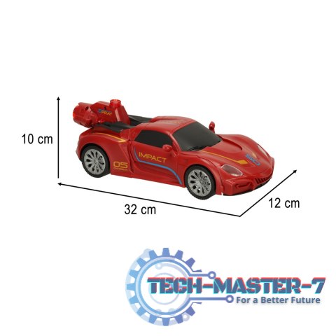 Robot zdalnie sterowany RC REVOLT Auto Sportowe 2w1 Przekształca się w Robota 2.4GHz Para LED Dźwięk Robot zdalnie sterowany RC REVOLT Auto Sportowe 2w1 Przekształca się w Robota 2.4GHz Para LED Dźwięk