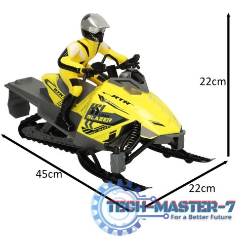 Skuter Śnieżny zdalnie sterowany RC REVOLT TG1016 Trail Blazer Snowmobile 2.4GHz Off-Road LED Realistyczna Jazda Skuter Śnieżny zdalnie sterowany RC REVOLT TG1016 Trail Blazer Snowmobile 2.4GHz Off-Road LED Realistyczna Jazda