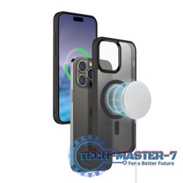 Etui Hybrid Frost MAG Cover iPhone 15 Plus MagSafe Czarne