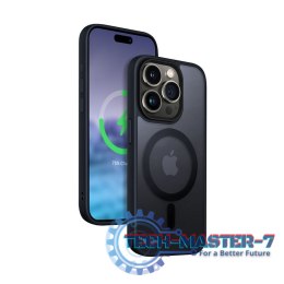 Etui Hybrid Frost MAG Cover iPhone 15 Pro Max MagSafe Granatowe