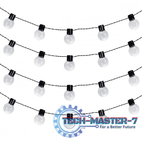 Girlanda solarna ogrodowa 2w1 LED MCE424 7m kule
