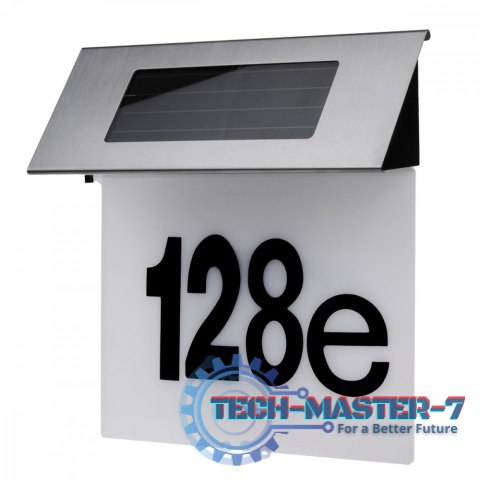 Lampa solarna LED z numerem domu IP44 MCE423 Lampa solarna LED z numerem domu IP44 MCE423