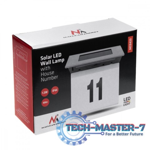 Lampa solarna LED z numerem domu IP44 MCE423 Lampa solarna LED z numerem domu IP44 MCE423