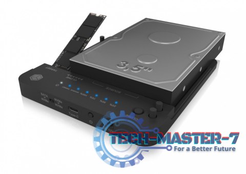 Stacja klonująca i dokująca IB-2913MCL-C31 dla M.2 NVMe SSD i HDD Stacja klonująca i dokująca IB-2913MCL-C31 dla M.2 NVMe SSD i HDD
