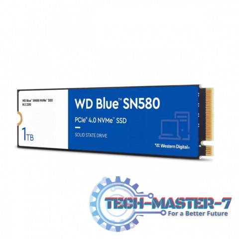 Dysk SSD WD Blue 1TB SN580 NVMe M.2 PCIe Gen4 Dysk SSD WD Blue 1TB SN580 NVMe M.2 PCIe Gen4