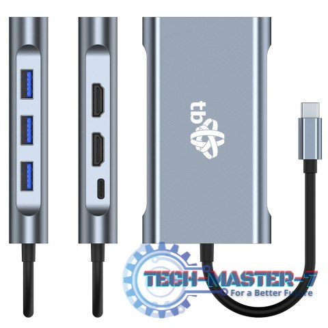 HUB Adapter USB C 8w1 HDMIx2 USB VGA RJ45 PD HUB Adapter USB C 8w1 HDMIx2 USB VGA RJ45 PD