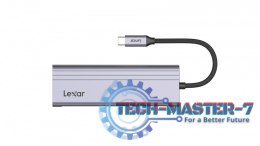 Hub 7-in-1 USB-C USB3.2 Gen1. Type-C, 3xUSB-A HDMI, SD, microSD slot. PD 100W