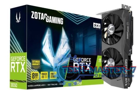 Karta graficzna GeForce RTX 3050 ECO 8GB GDDR6 128bit 3DP/HDMI