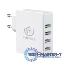 Łarowarka sieciowa H410 TURBO QC3.0 4 porty Wejście sieciowe 100-240V 50/60Hz, maksymalny pobór prądu 0,7A, jeden port USB zgodn