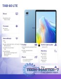 Tablet TAB 60 LTE 6/128GB 6050 mAh 8,68 cala niebieski