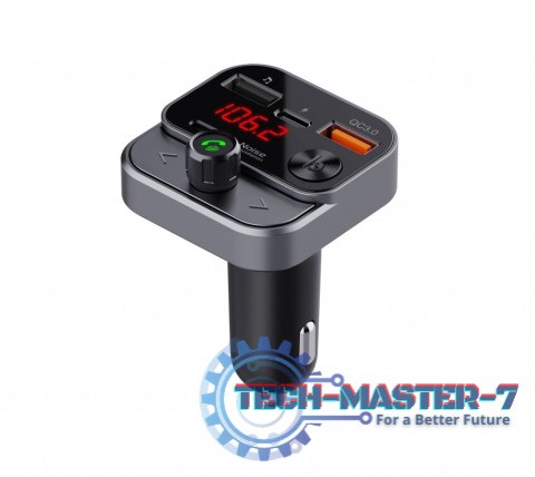 Transmiter samochodowy FM MP3 z funkcją BT,USB LCD FM-84B QC3.0