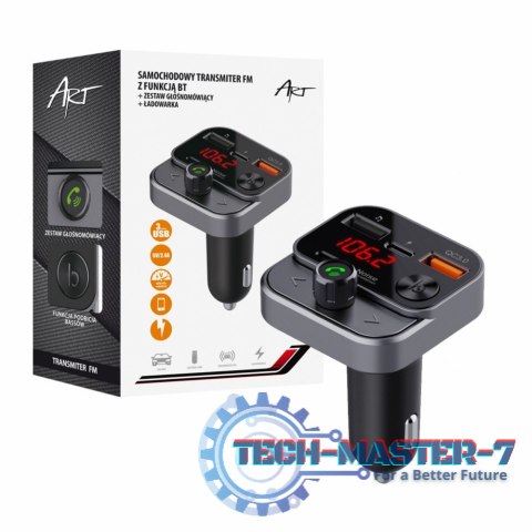 Transmiter samochodowy FM MP3 z funkcją BT,USB LCD FM-84B QC3.0 Transmiter samochodowy FM MP3 z funkcją BT,USB LCD FM-84B QC3.0