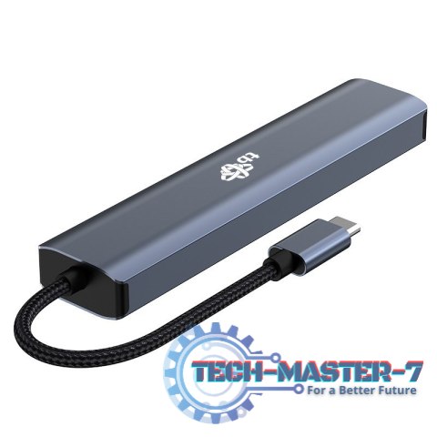 Adapter HUB USB C 6w1 - HDMI, USBx3, PD, RJ-45 Adapter HUB USB C 6w1 - HDMI, USBx3, PD, RJ-45