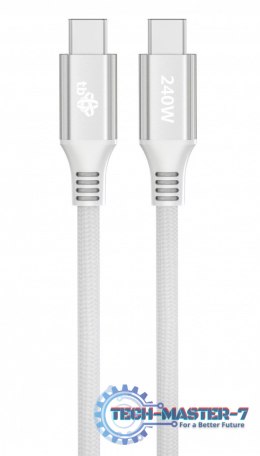 Kabel USB C - USB C 1m 240W biały
