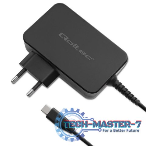 Ładowarka GaN Power Pro | 1xUSB-C | 100W | 5-20V | 3-5A | Czarna