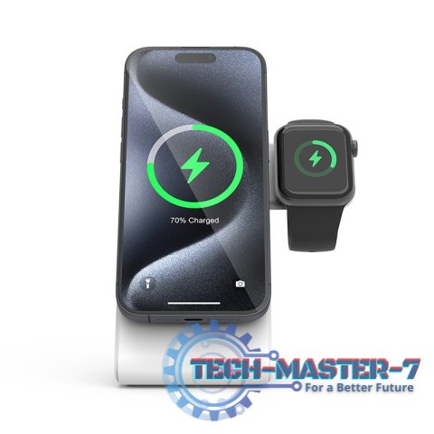 Ładowarka bezprzewodowa 3w1 z MagSafe do iPhone, Apple Watch i AirPods Ładowarka bezprzewodowa 3w1 z MagSafe do iPhone, Apple Watch i AirPods