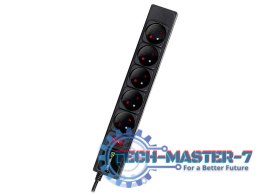 Listwa zasilającaPowerGear 5m Black 5 gniazd