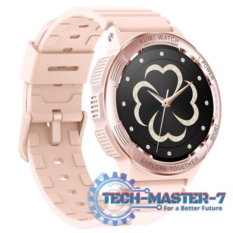 Smartwatch K6 1.3 cala 300 mAh różowy Smartwatch K6 1.3 cala 300 mAh różowy