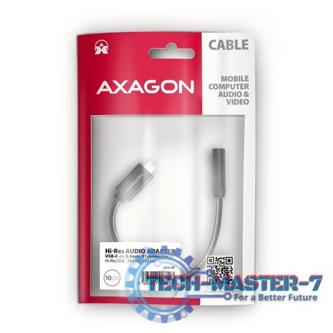 ADA-HC Zewnętrzna karta dźwiękowa USB-C 32bit DAC 3.5mm (F) złącze, 384kHz ADA-HC Zewnętrzna karta dźwiękowa USB-C 32bit DAC 3.5mm (F) złącze, 384kHz