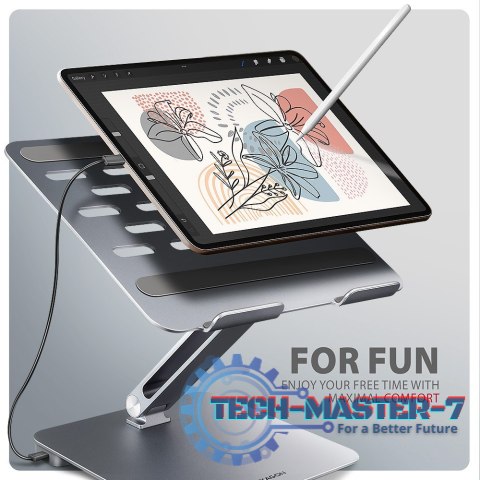 HMC-STND Stojak z wieloportowy hub Aluminiowy 7in1, 5Gbps, do 10"-16" cali laptopów, nastawny, 3x USB-A, HDMI 4K/60Hz, GLAN, PD HMC-STND Stojak z wieloportowy hub Aluminiowy 7in1, 5Gbps, do 10"-16" cali laptopów, nastawny, 3x USB-A, HDMI 4K/60Hz, GLAN, PD