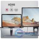 HMC-STND Stojak z wieloportowy hub Aluminiowy 7in1, 5Gbps, do 10"-16" cali laptopów, nastawny, 3x USB-A, HDMI 4K/60Hz, GLAN, PD 