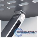 HMC-STND Stojak z wieloportowy hub Aluminiowy 7in1, 5Gbps, do 10"-16" cali laptopów, nastawny, 3x USB-A, HDMI 4K/60Hz, GLAN, PD 