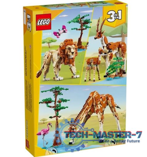 Klocki Creator 31150 Dzikie zwierzęta z safari Klocki Creator 31150 Dzikie zwierzęta z safari