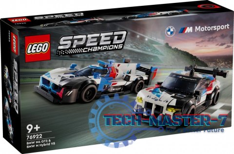Klocki Speed Champions 76922 Samochody wyścigowe BMW M4 GT3 & BMW M Hybrid V8