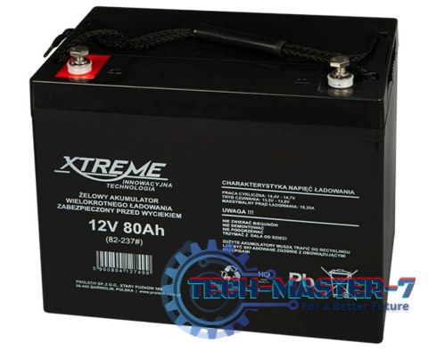 Akumulator żelowy 12V 80Ah XTREME