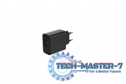 Ładowarka PowerDelivery USB-A USB-C 20W Czarna