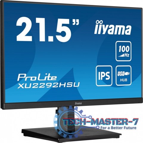 Monitor 21.5 cala ProLite XU2292HSU-B6 IPS,100Hz,FreeSync,SLIM,HDMI,DP,2x2W, 4xUSB(3.2),0.4ms Monitor 21.5 cala ProLite XU2292HSU-B6 IPS,100Hz,FreeSync,SLIM,HDMI,DP,2x2W, 4xUSB(3.2),0.4ms