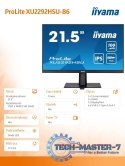 Monitor 21.5 cala ProLite XU2292HSU-B6 IPS,100Hz,FreeSync,SLIM,HDMI,DP,2x2W, 4xUSB(3.2),0.4ms
