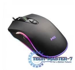 Mysz gamingowa przewodowa Nemesis C365 6400 DPI 7P RGB LED programowalne przyciski czarna