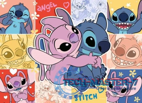 Puzzle 4x100 elementów Disney Stitch Puzzle 4x100 elementów Disney Stitch