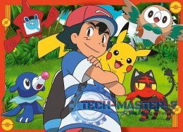 Puzzle 4x100 elementów Pokemon zestaw