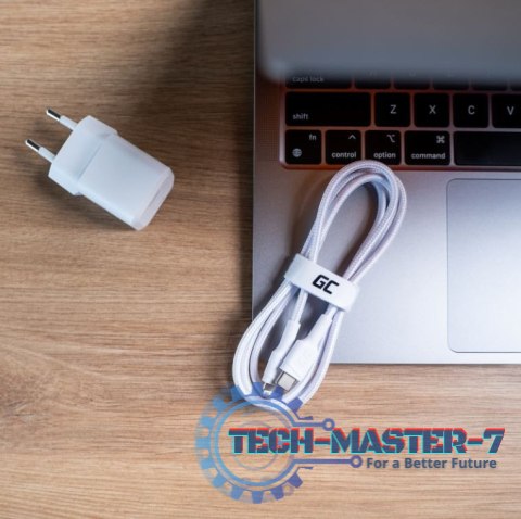 Kabel PowerStream USB-C do Lightning 1m MFI, PD, biały Kabel PowerStream USB-C do Lightning 1m MFI, PD, biały