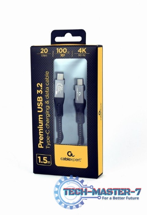 Kabel Premium USB-C 3.2 gen 2 20 Gbps 100W 1.5m PD Kabel Premium USB-C 3.2 gen 2 20 Gbps 100W 1.5m PD