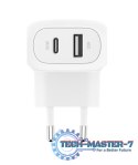 Ładowarka sieciowa BoostCharge 42W USB-C 3 0W USB-A 12W biała