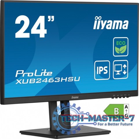 Monitor 23.8 cala ProLite XUB2463HSU-B1 IPS,100HZ,ECO,3ms,SLIM,HDMI,DP,2x USB3.22x2W,HAS(150mm),TCO,EPEAT Monitor 23.8 cala ProLite XUB2463HSU-B1 IPS,100HZ,ECO,3ms,SLIM,HDMI,DP,2x USB3.22x2W,HAS(150mm),TCO,EPEAT